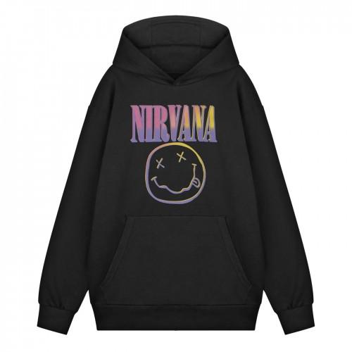 Nirvana Unisex Adult Sunset Logo Hoodie