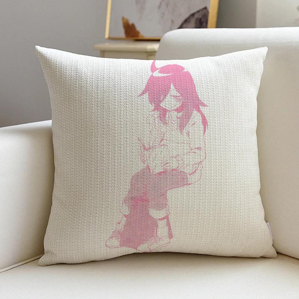 A-Watamote Cushion Cover Natural Linen Pillowcase Set, All-In-One Decor For Sofa, Bedroom & Chair