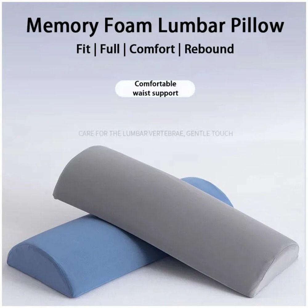 New Polyester Half Moon Bolster Pillow Cotton Ergonomic Design Ankle Support Pillow Soft Versatile Use Lower Back Support Pillow