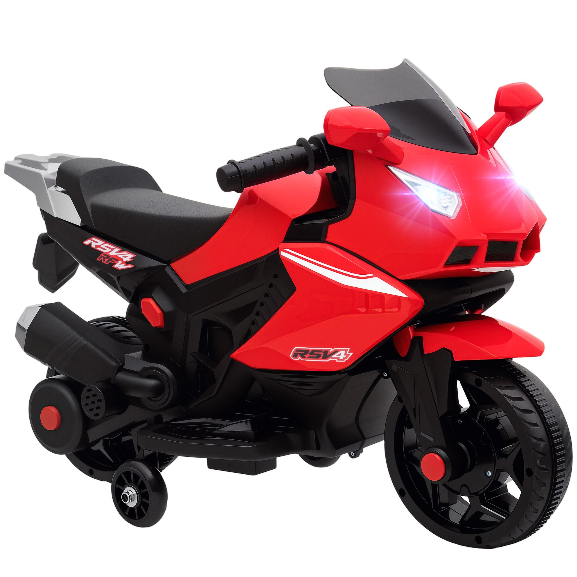 Electric Motorcycle for Kids, Horn, Headlight