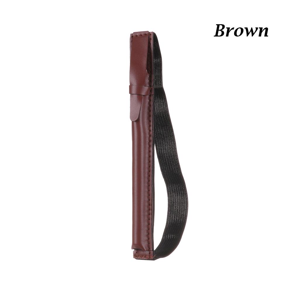 

Capacitive Pen Leather Protective Case Tablet Pencil Holder Touch Screen Pen Cover Anti-Lost Sleeve Protective Dust Proof Pouch коричневий