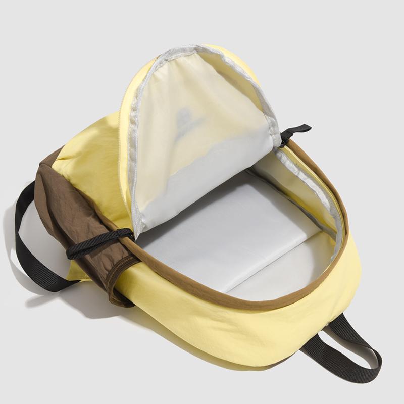 Contrast Color Student Schoolbag Women's Backpack Travel Bag