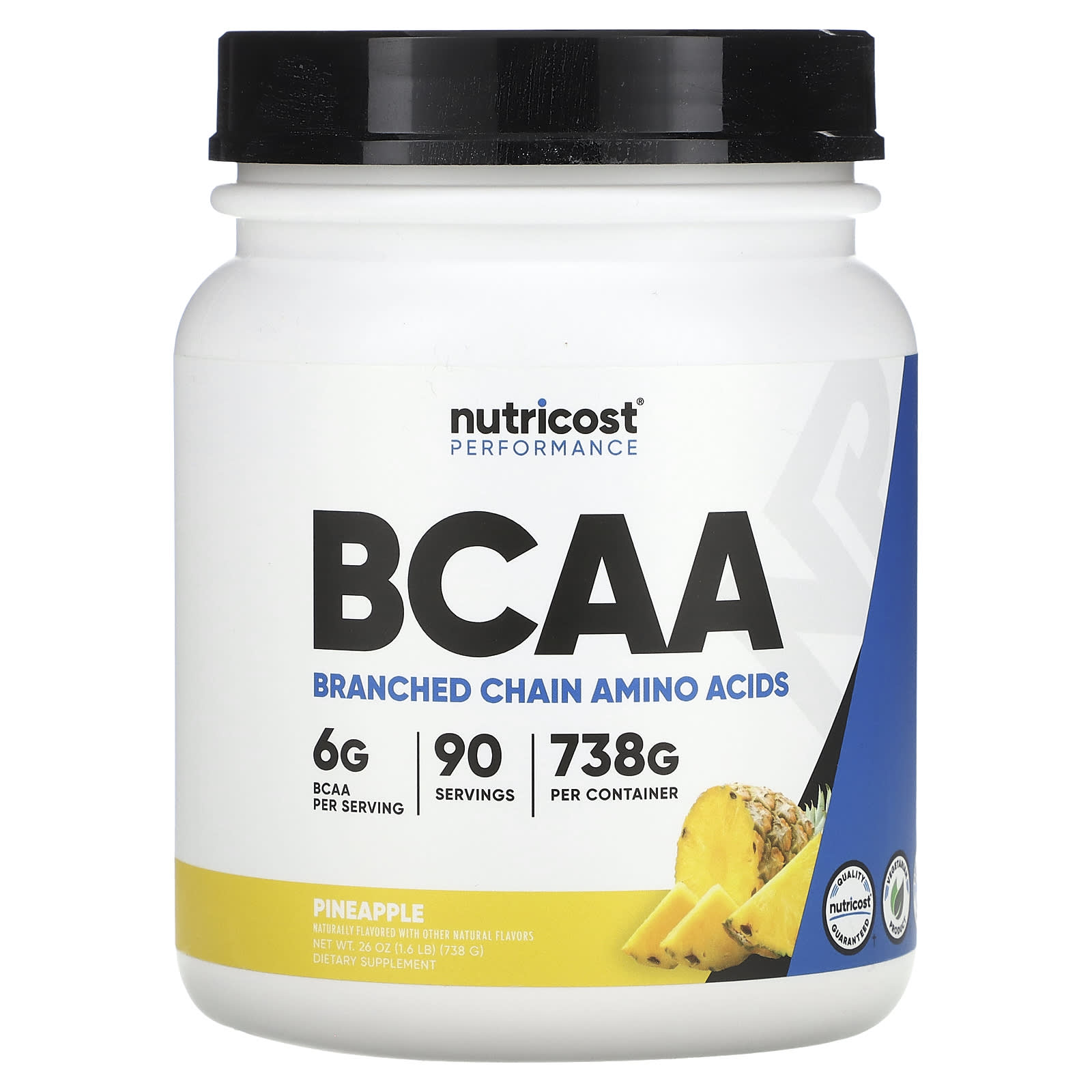 

Nutricost, Athletic Performance, BCAA, Pineapple, 1.6 lb (738 g)