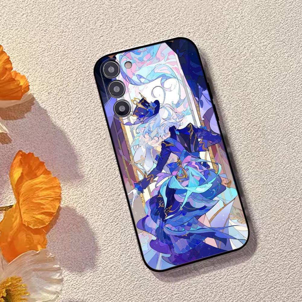 

Чехол для телефона Genshin Impact F-Furina для Samsung Galaxy A73,A72,A71,A70,A53,A52,A51, Мягкий силиконовый черный чехол Samsung a50 30s 50s