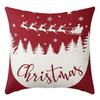 Weihnachts-Kissenbezug Pfirsichhaut Leinen Digitaldruck Kissen Santa Claus Kissen Kissenbezug