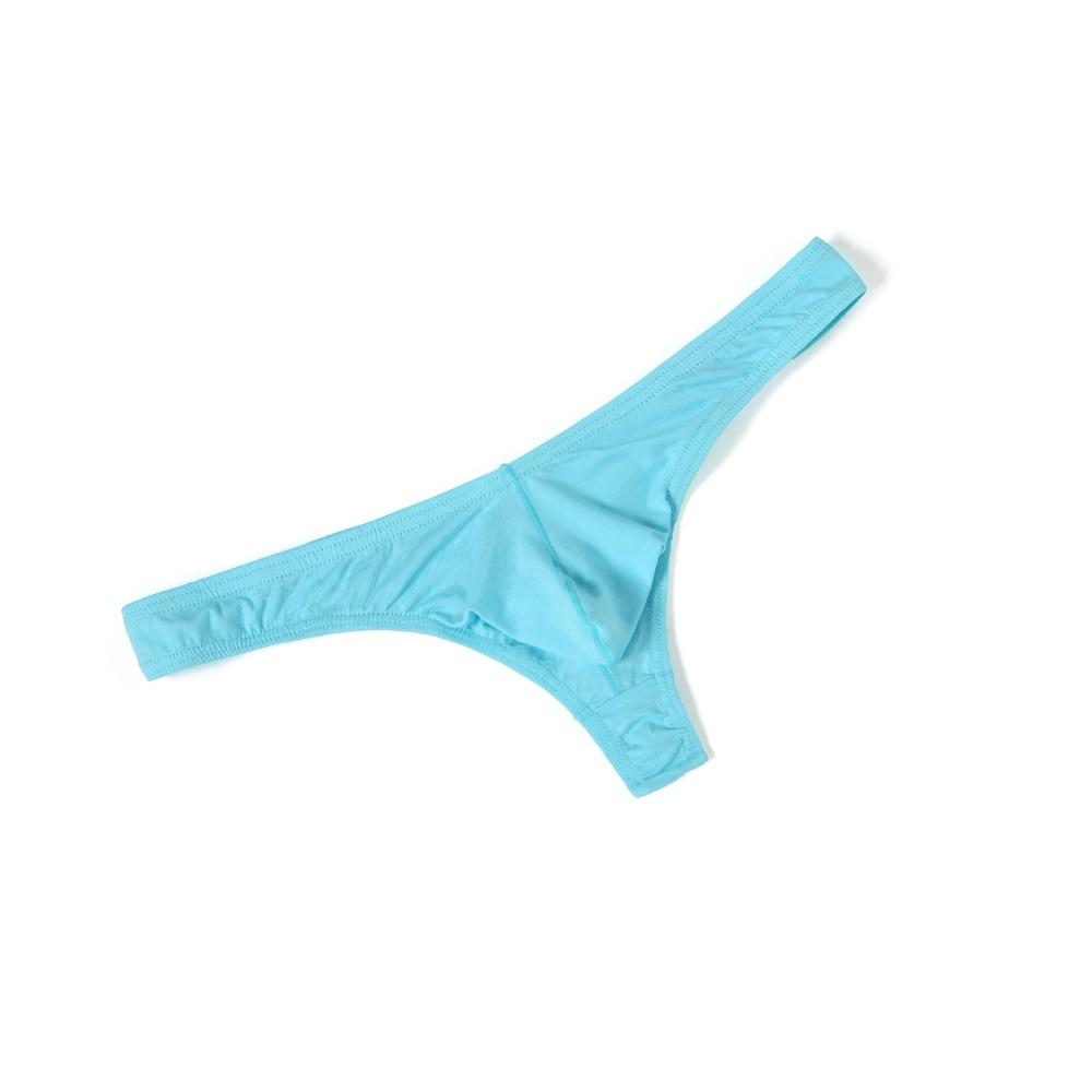 Transparent Ice Silk Thongs Large Size Mesh Underpants Breathable Men's Underwear Men