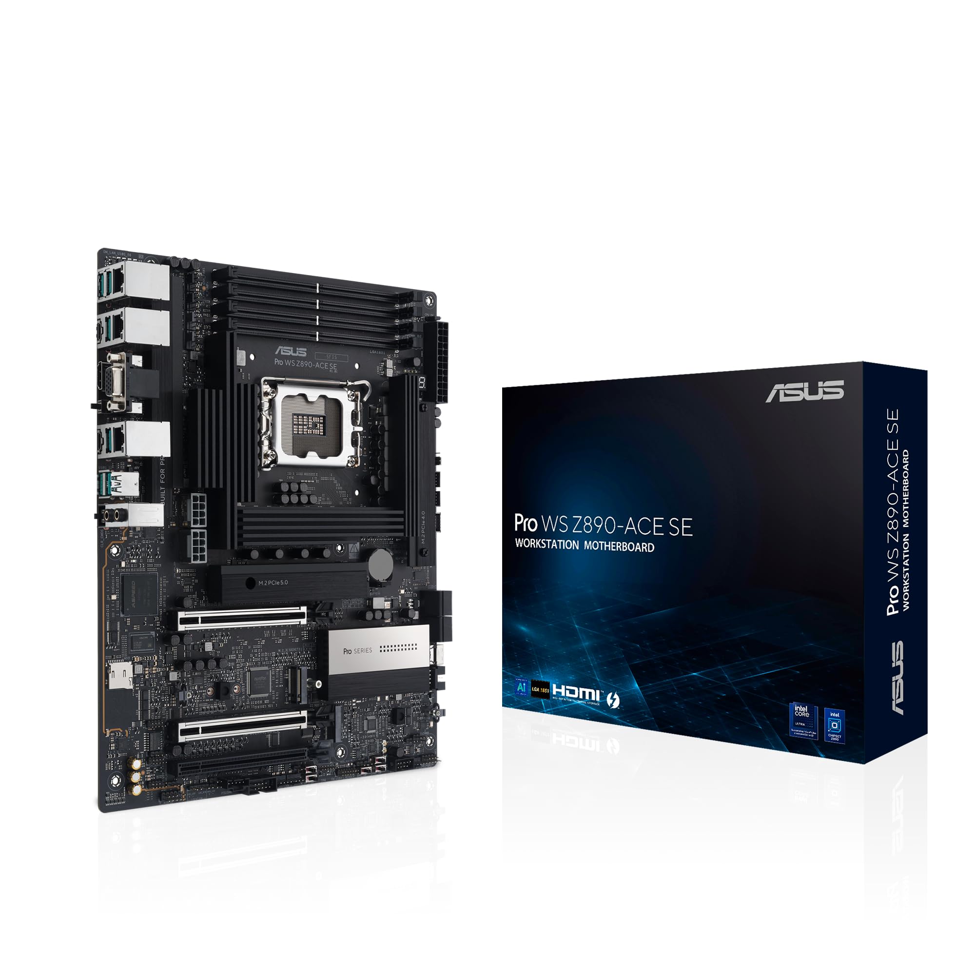 

Материнська плата ATX ASUS, сумісна з процесорами Intel Core Ultra Z890 LGA1851, підтримка PCIe DDR5, PRO WS SE, офіційний японський дилер 5.0, Z890-ACE
