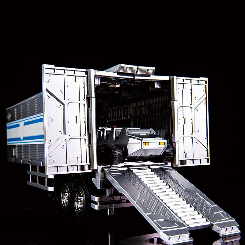 Cool Change Transforming Optimus Prime Trailer Toy - Autobot Model with Spike & Roller