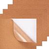 8 Piece Wood Adhesive Backing Sheets 1mm Wall Pin Cork Board Tile for Office Home School Improvement Display Boards