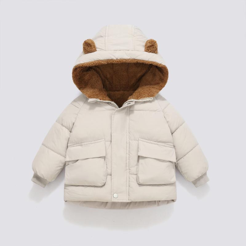 Children's Cotton Coats for Boys and Girls, Baby Cotton Coats, Children's Down Jackets, Plush and Thick Short
