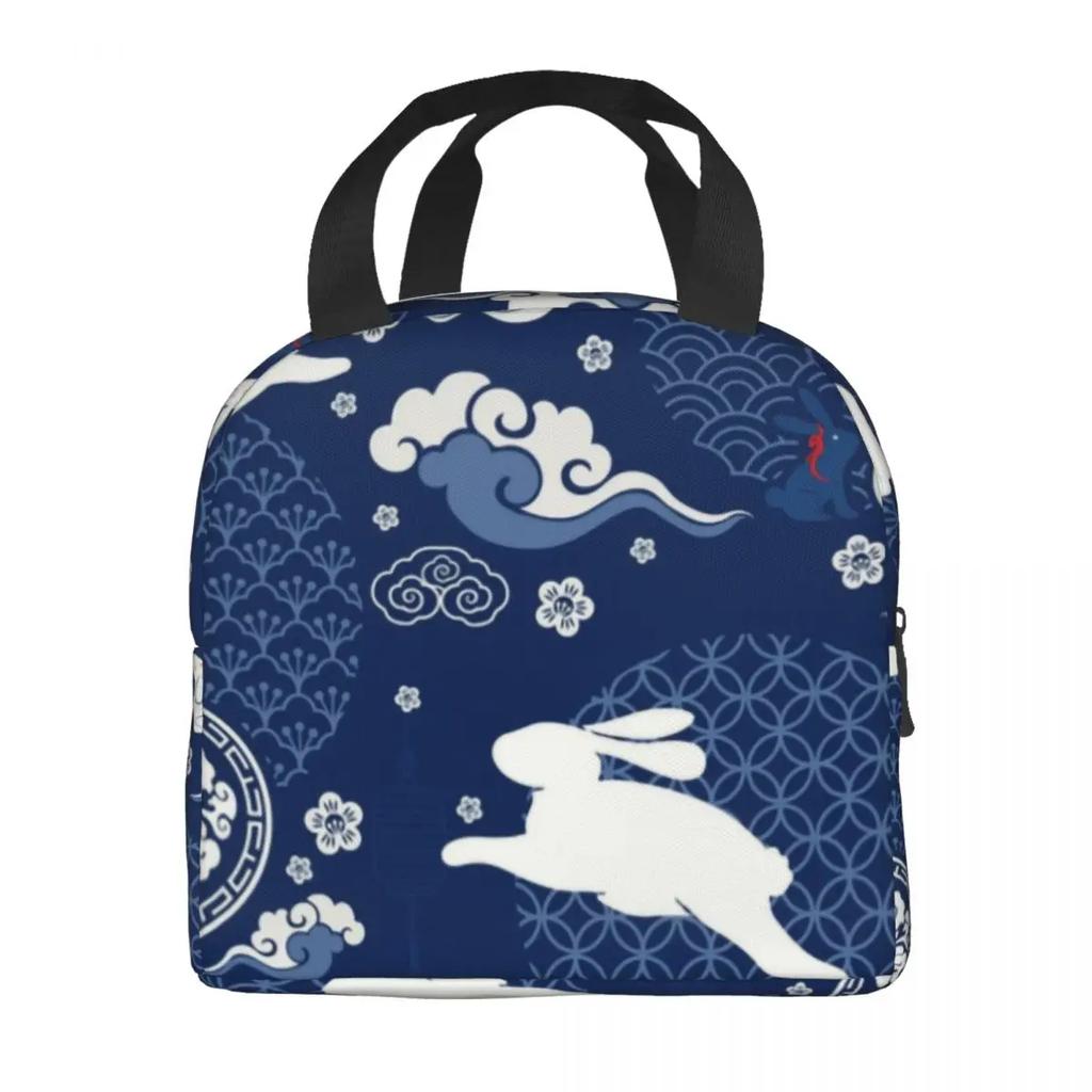 The Untamed WangXian Bunny Insulated Lunch Bags for Women Mo Dao Zu Shi Resuable Cooler Thermal Bento Box Outdoor Camping Travel