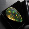 Opal 13.60 Ct Lab Created Pear Stunning Certified Loose Gemstone
