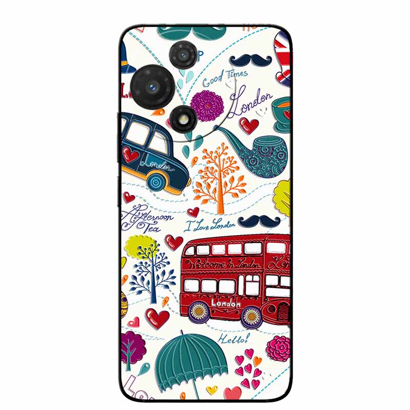 3D Cartoon Emboss Case For TCL 60R / TCL 60 SE NxtPaper Relief Embossed Retro Silicone Covers For 60 SE NXTpaper 5G Anime Bumper