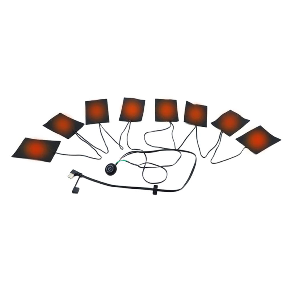 3 Levels Electric Cloth Heater Eectric Heating Cushion USB Heating Pads Clothing Heating Pad Vest Heater For Outdoor Thermal
