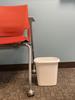 Vanity Trash Canwastebasket 1.5-Gallons6-Quarts White For Under Counterkitchenofficebedroombathroom