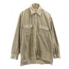 Made In Italy Long Sleeve Corduroy Shirt L Khaki Men's Used