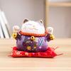 4.5 inch Maneki Neko Porcelain Lucky Cat Home Decor Ornaments Fortune Cat Money Box Fengshui Craft 6 Colors