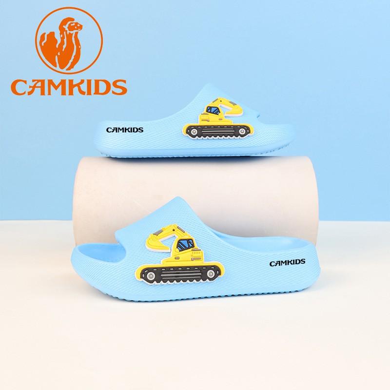 CAMKIDS Kids Cartoon Slippers Boys Girls Indoor Non-Slip Home Footwear Comfortable Soft Sole