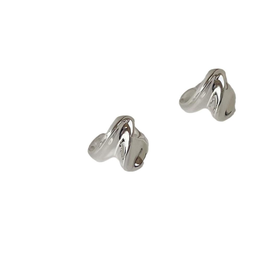 Su Chuang S925 Sterling Silver Geometric Twisted Face Ring for Girls – Minimalist Cool Style Open Index Finger Accessory