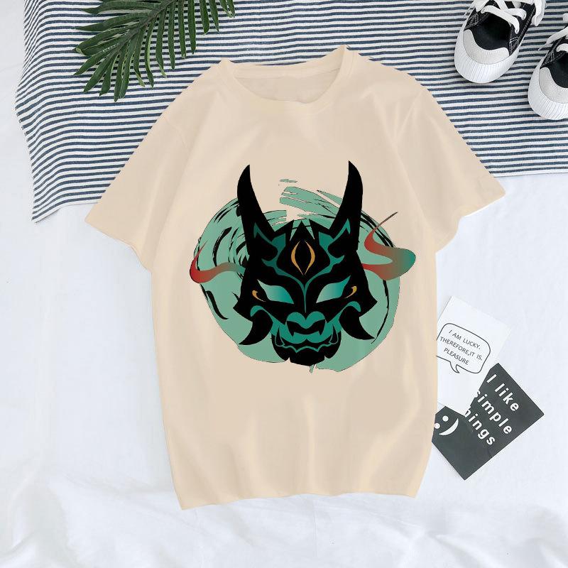 Genshin Impact T Shirt Kawaii Hu Tao Graphic Tees Xiao Kaede S