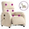 VidaXL Electric Massage Recliner Armchair Beige 3204927