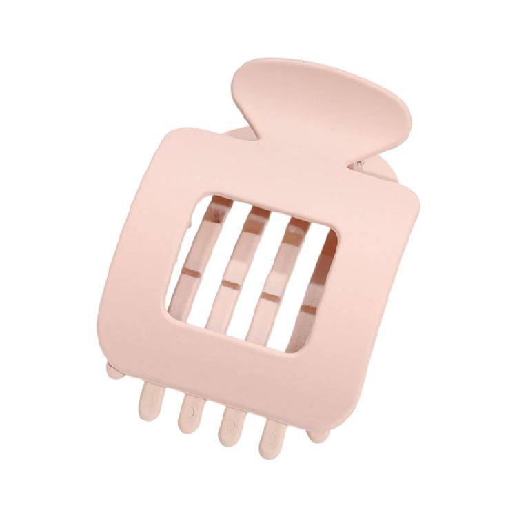 Unisex Square Hair Clip With Textured Detail Securely Grip Hair Claw For Teens Adults Nonslip Hair Accessory Compact