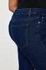 Women's Style Plus Size Dark Blue Estra Flexible Skinny Jeans