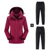 Couple's Ski Set: Men's 3-in-1 Jacket & Women's Plus-Size Waterproof Pants