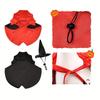 Halloween Witch Costume Set For Lawn Geese Halloween Vampire Lawn Goose Costume Halloween Party Ornaments Garden Decor