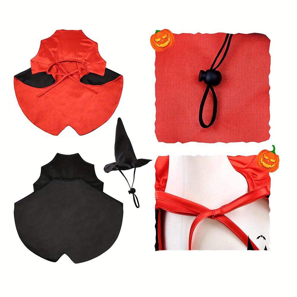 Halloween Witch Costume Set For Lawn Geese Halloween Vampire Lawn Goose Costume Halloween Party Ornaments Garden Decor