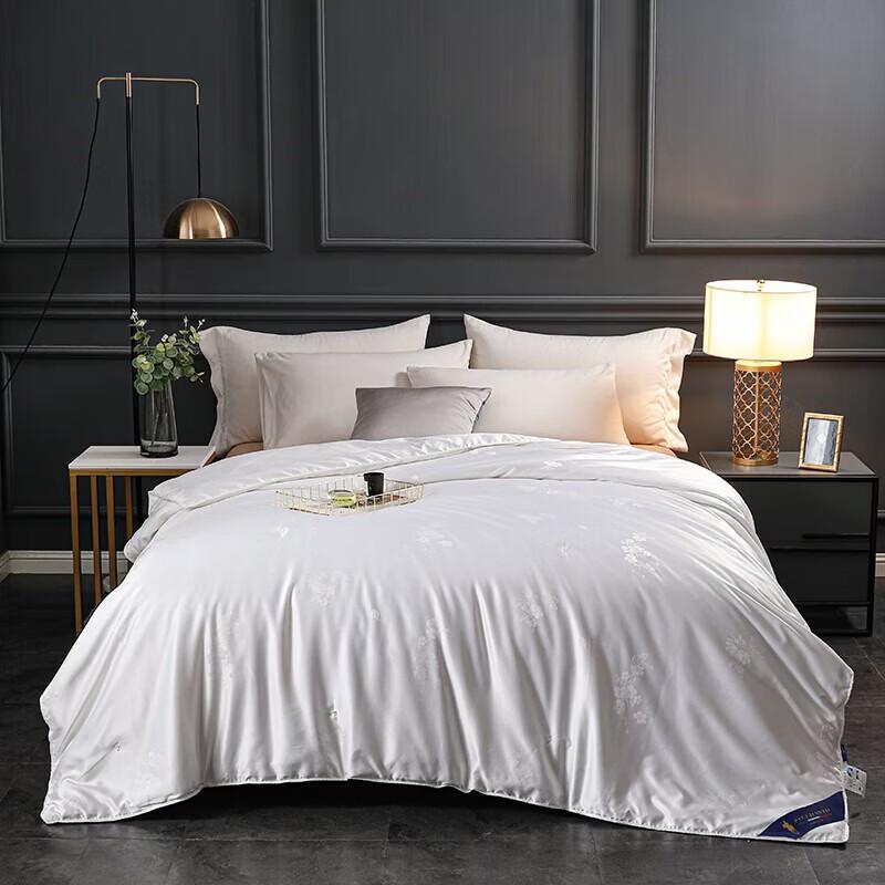 PAUI DAVID Satin Jacquard Cotton-Blend All-Season Quilt