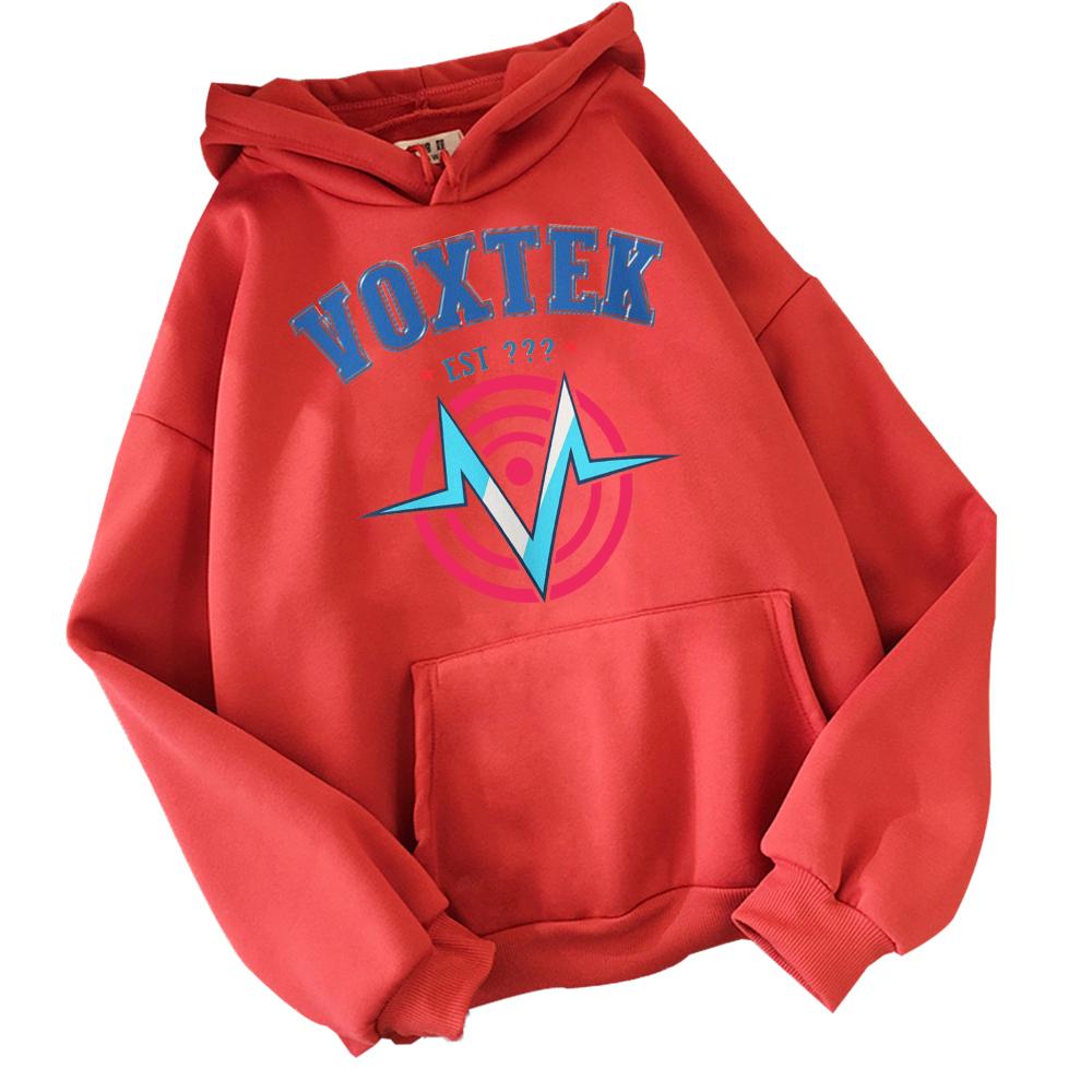 Hazbin Hotel VOX Retro Signal Logo Hoodie Man Woman Harajuku Long Sleeve Pullover Tops Sweatshirt Gift