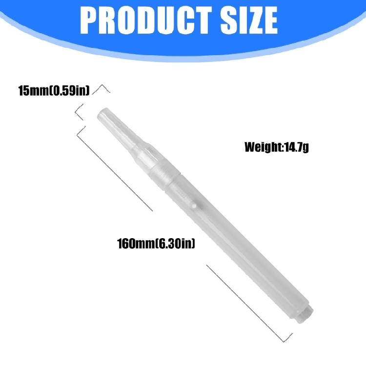 10Pcs Clear Empty Acrylic Marker Soft Brush Head Refillable Empty Paint Pen Multipurpose Drawing Tool For Painting