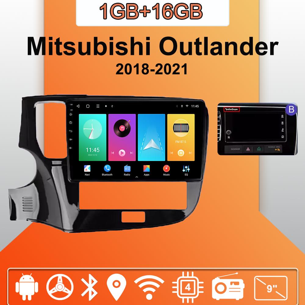 Autorádio Android Carplay pro Mitsubishi Outlander 2018-2021 multimediální přehrávač hlavní jednotka stereo GPS navigace BT WIFI 2+32GB