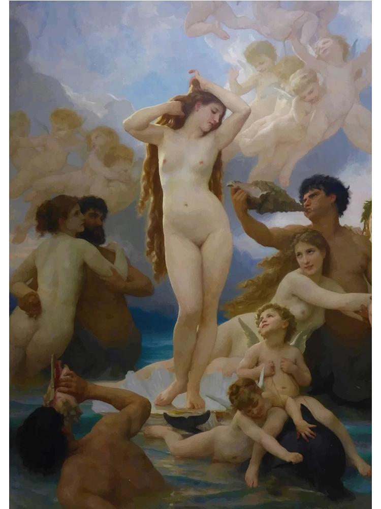 

Художник Уильям Бугро классическое произведение искусства постер холст картина маслом женская фигура настенное искусство для гостиной украшение дома 30x40cm No Frame