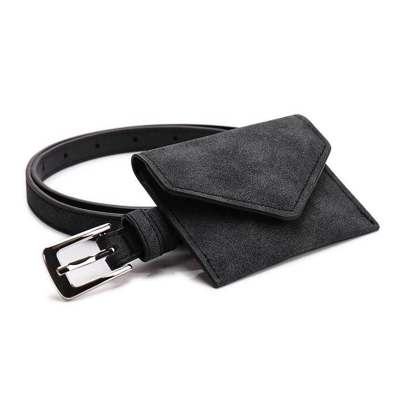 

Suede Waist Pack For Women With Solid Color Design Small Crossbody Bag