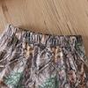 Jungen Kurzarm Freizeit Set Wildnis Camouflage Totes Blatt Ast Druck Zweiteiliges Outfit