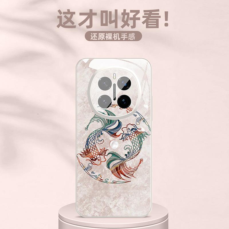 Applicable to Honor magic7 mobile phone case magic7pro new ice-feeling heat dissipation glass magic6 small fresh brocade