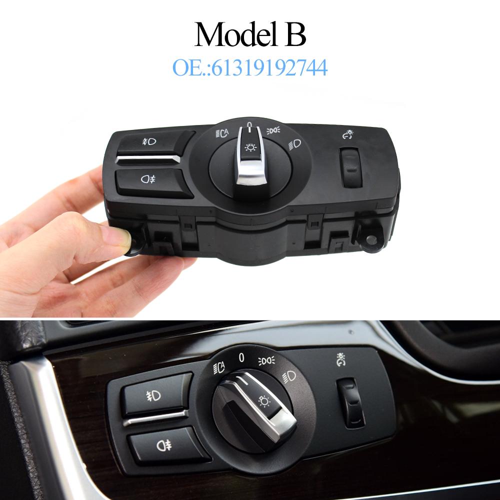 Car Headlight Switch Lamp Rotation Button Assembly For BMW 5 5GT 6 7 X3 X4 Series F10 F07 F06 F01 F25 F26 520 525 530 640 730