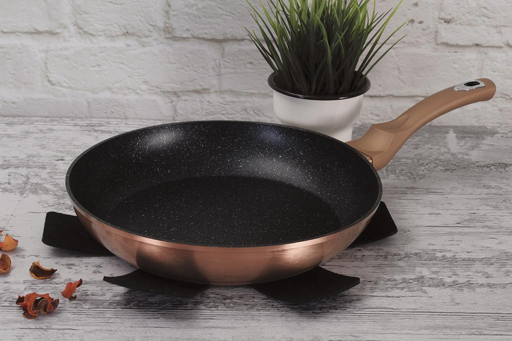 Granite Frying Pan 30cm BERLINGER HAUS ROSE GOLD BH-1511