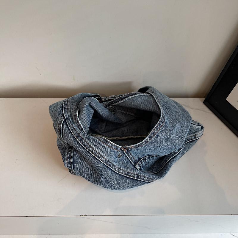 Dames Denim Tote Bag Modieuze Oversized Schoudertas Casual Dagelijkse Canvas Stijl Handtas