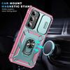Funda tipo soporte de tres capas para Samsung Galaxy S25 FE Ultra S24 S23 Plus S21 S22 A17 5G A16 A36 A56 A55 A35 A15 A54 A14 A53