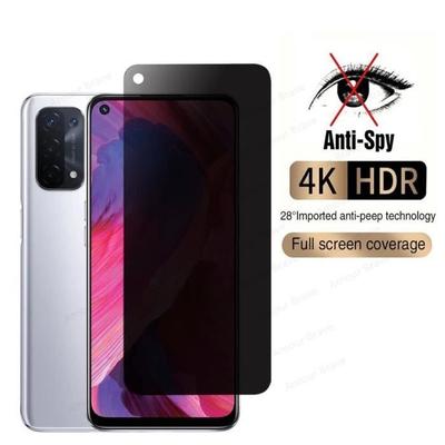 2 Stück Anti-Spion Panzerglas für OPPO A74 5G Einfache Installation