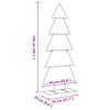 Metal Christmas Tree for Decorations Black 150 cm