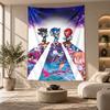 Decorative Tapestry,Sonic Printed Wall Art, Lightweight Wall Hanging For Bedroom Background