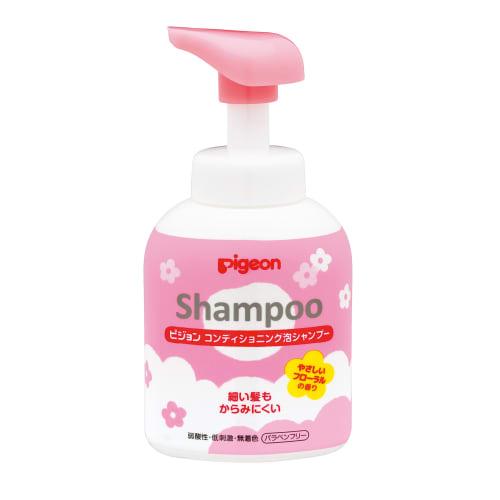 PIGEON Conditioning Foam Shampoo, Gentle Floral Scent, 350ml