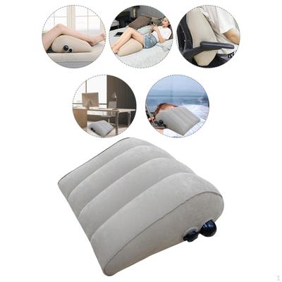 Inflatable Wedge Pillow for Travel Leg Under Knee Pillow,Portable Pillow,Blow