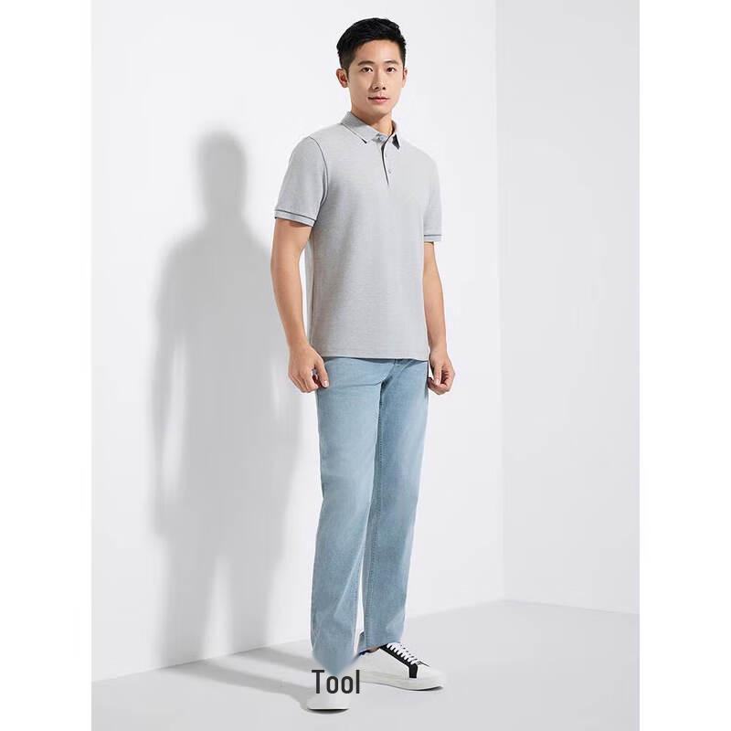 Youngor Men s Spring/Summer Soft Cotton Short Sleeve Polo Shirt 2XL