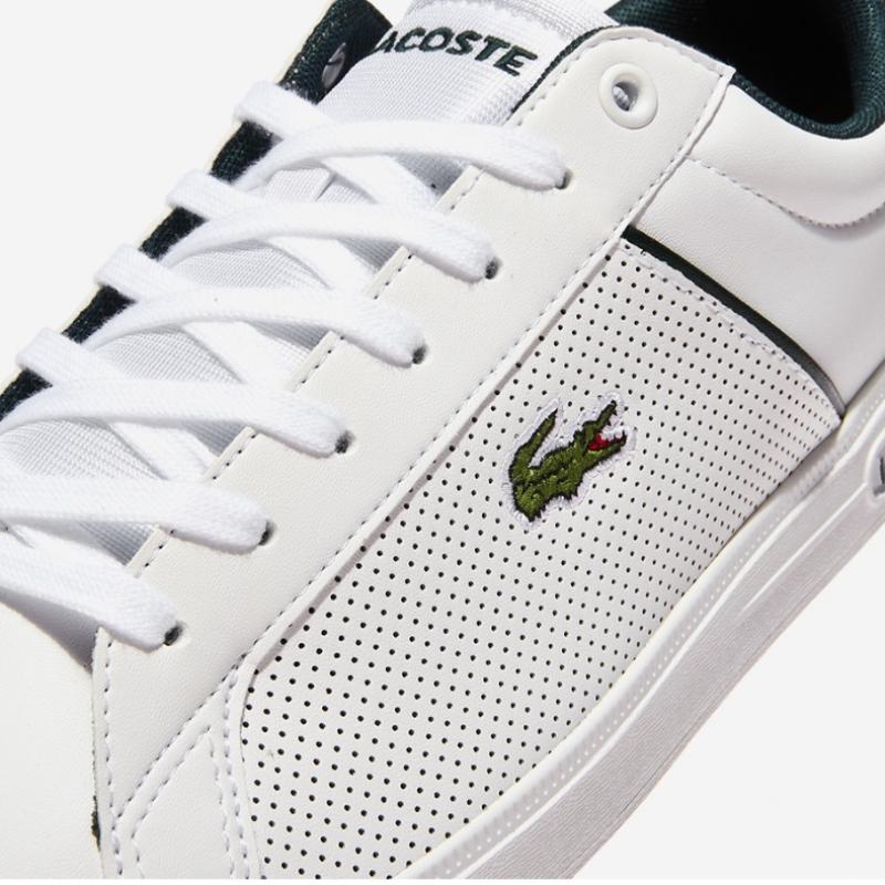スニーカー LACOSTE europa base 7-48SMA0113 Lacoste Europa Base 7 48sma0113 Wht Dk Grn – buy the best