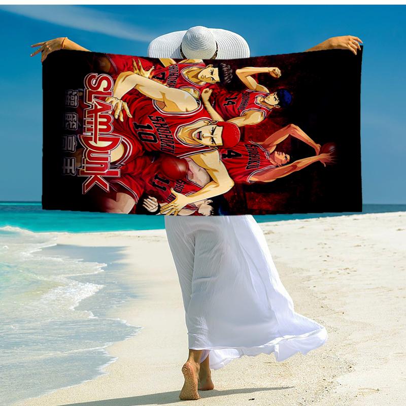 Slam Basketball Heroes Beach Towel, Super Soft Microfiber, Gift for Her/Him, Birthday, for Pool, Beach, Travel, Home Decor Fan gifts